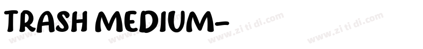 Trash medium字体转换